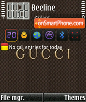 Capture d'écran Gucci 12 thème