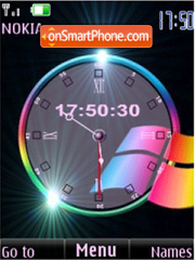 Capture d'écran SWF windows clock anim thème
