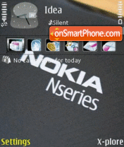 Capture d'écran Nokia Nseries thème