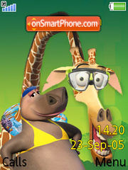 Madagascar tema screenshot
