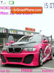 Bmw M3 Pink theme screenshot