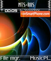 Abstract tema screenshot