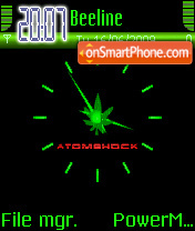 Clock Anime Weed theme screenshot