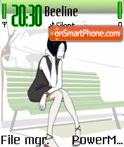 Sitting Alone tema screenshot