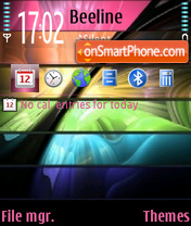 Neonwings tema screenshot