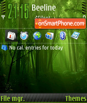 Capture d'écran Forest Green Flahorn FP2 thème
