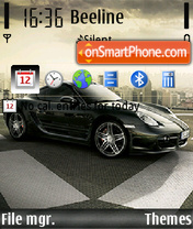 Porsche Cayman 01 es el tema de pantalla