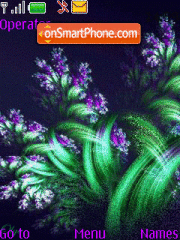 Abstract Lilac (animatsiya) theme screenshot