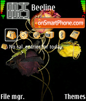Capture d'écran Yellow Rose 02 thème