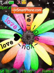 Love Flower theme screenshot
