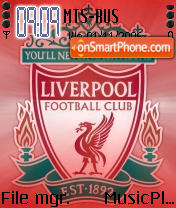 Capture d'écran Liverpool Football Club thème