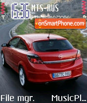 Capture d'écran Opel Astra Gtc thème