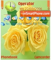 Capture d'écran Valentine Roses thème