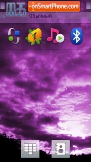 Capture d'écran Purple Sky thème