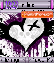 Emo Heart 02 tema screenshot