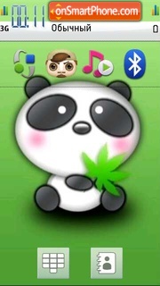 Cute Panda 01 es el tema de pantalla