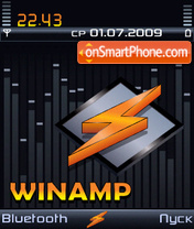 Capture d'écran Winamp Bento thème