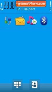 N97 Default Blue tema screenshot