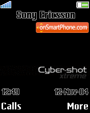 Capture d'écran Cybershot thème