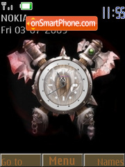 Capture d'écran Warcraft Clock thème