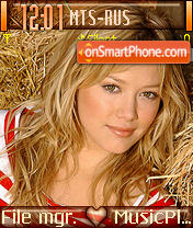 Capture d'écran Hilary Duff thème