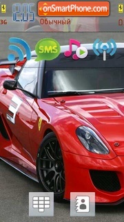 Capture d'écran Ferrari 599XX thème