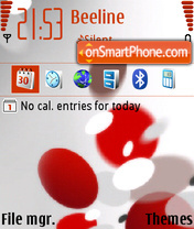 Red Impression 320x240v2 tema screenshot