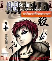 Gaara Naruto tema screenshot