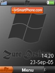 Zune DeskTop theme screenshot