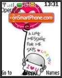 Love's message tema screenshot