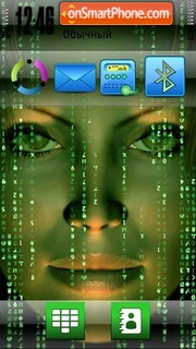 Matrix nokia5800 tema screenshot