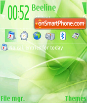 Capture d'écran Smooth green thème