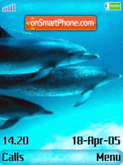 Shoal of porpoises tema screenshot