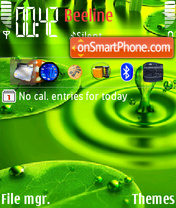 Capture d'écran Green leaf 02 thème
