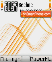 Capture d'écran Touch Orange Mod Os7 thème