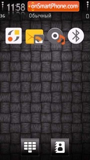 Black Weave 01 theme screenshot