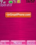 Capture d'écran Smartphone Pink thème