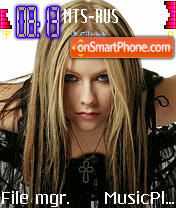 Скриншот темы Avril Lavigne 9