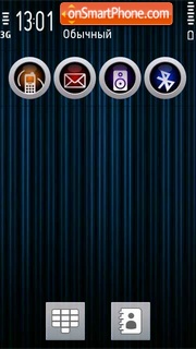 Neon Blue Pro tema screenshot