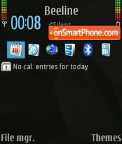Скриншот темы Nokia PC Suite