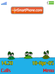 Animated Frog es el tema de pantalla