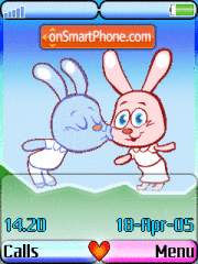 Скриншот темы First Rabbit Kiss
