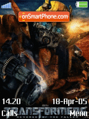 Capture d'écran Transformers II thème