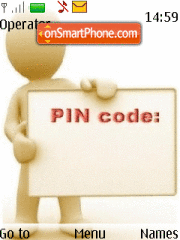 Animated Pin Code tema screenshot