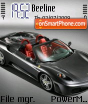 Скриншот темы Black Ferrari 02