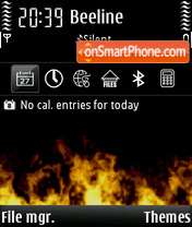Flames 01 theme screenshot