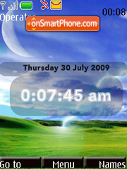 Xp Artistic SWF Clock theme screenshot