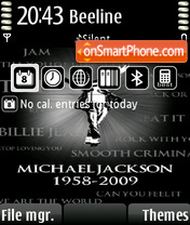 Скриншот темы Goodbye MJ