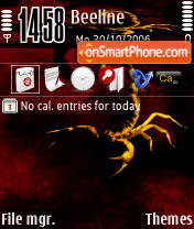 Scorpion Zone tema screenshot