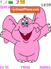 Pink elephant theme screenshot